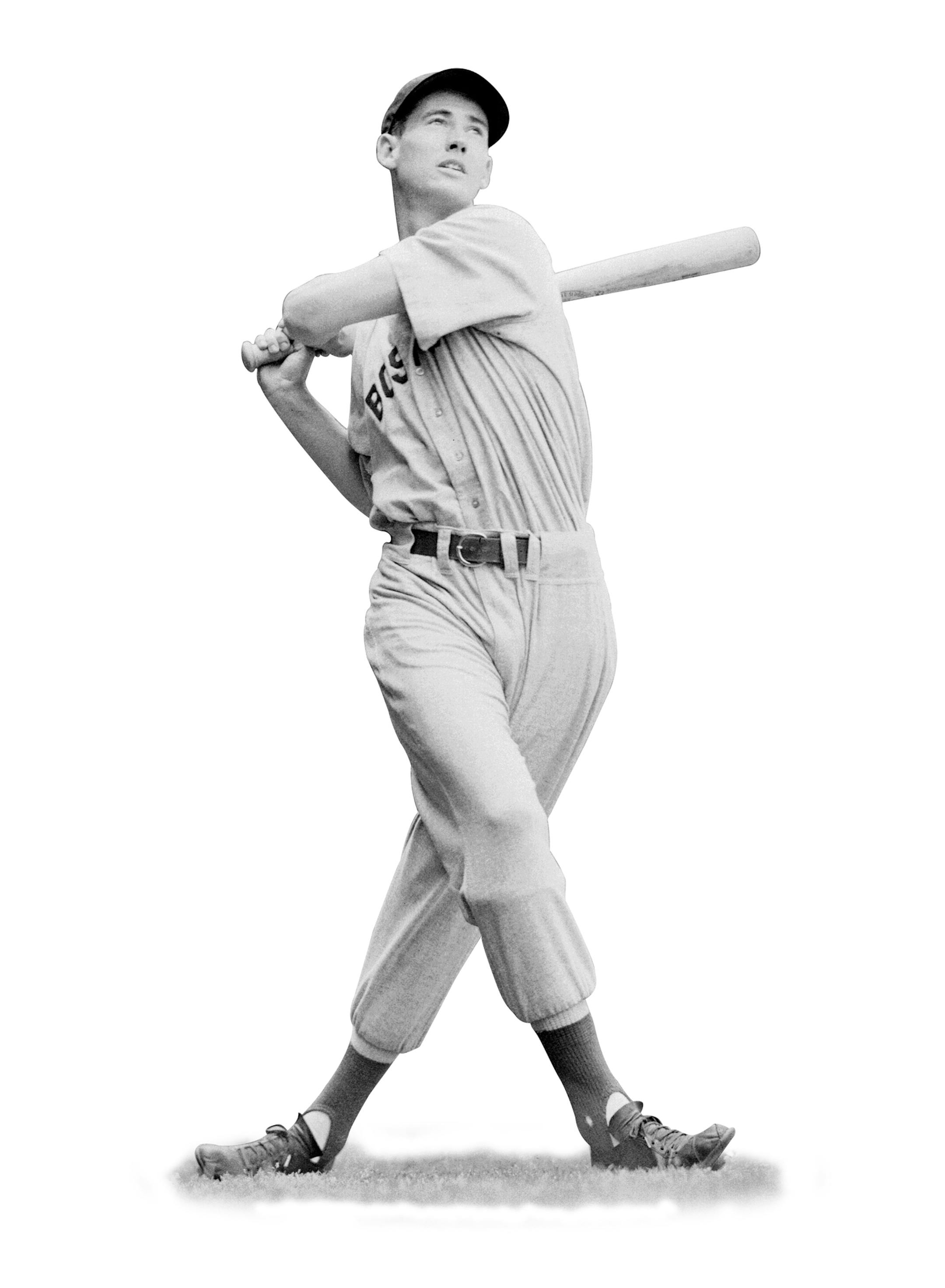 Ted Williams, slugging Boston Red Sox outfielder
