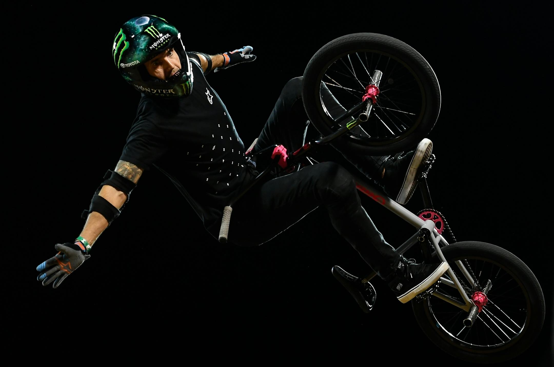 Jamie Bestwick competed in the X Games vert finals Friday night outside US Bank Stadium. He placed second with an overall score of 88.00.