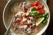 This over-simplified version of pho is great for leftover turkey. Recipe by Beth Dooley, photo by Mette Nielsen, special to the Star Tribune