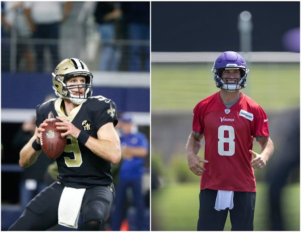 Hartman: While Brees has led Saints, Vikings have used 16 starting QBs