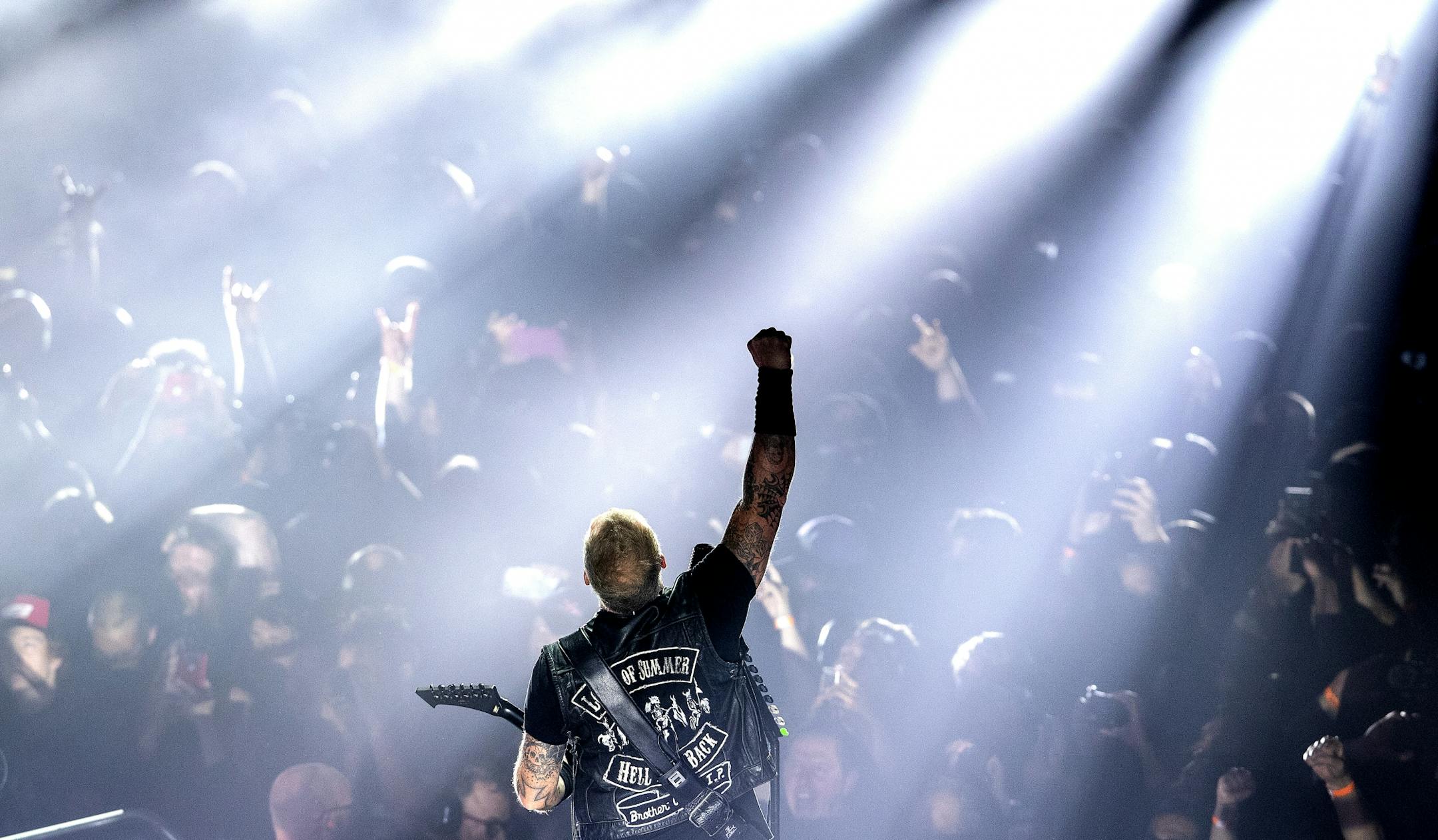 James Hetfield of Metallica performed at Target Center.