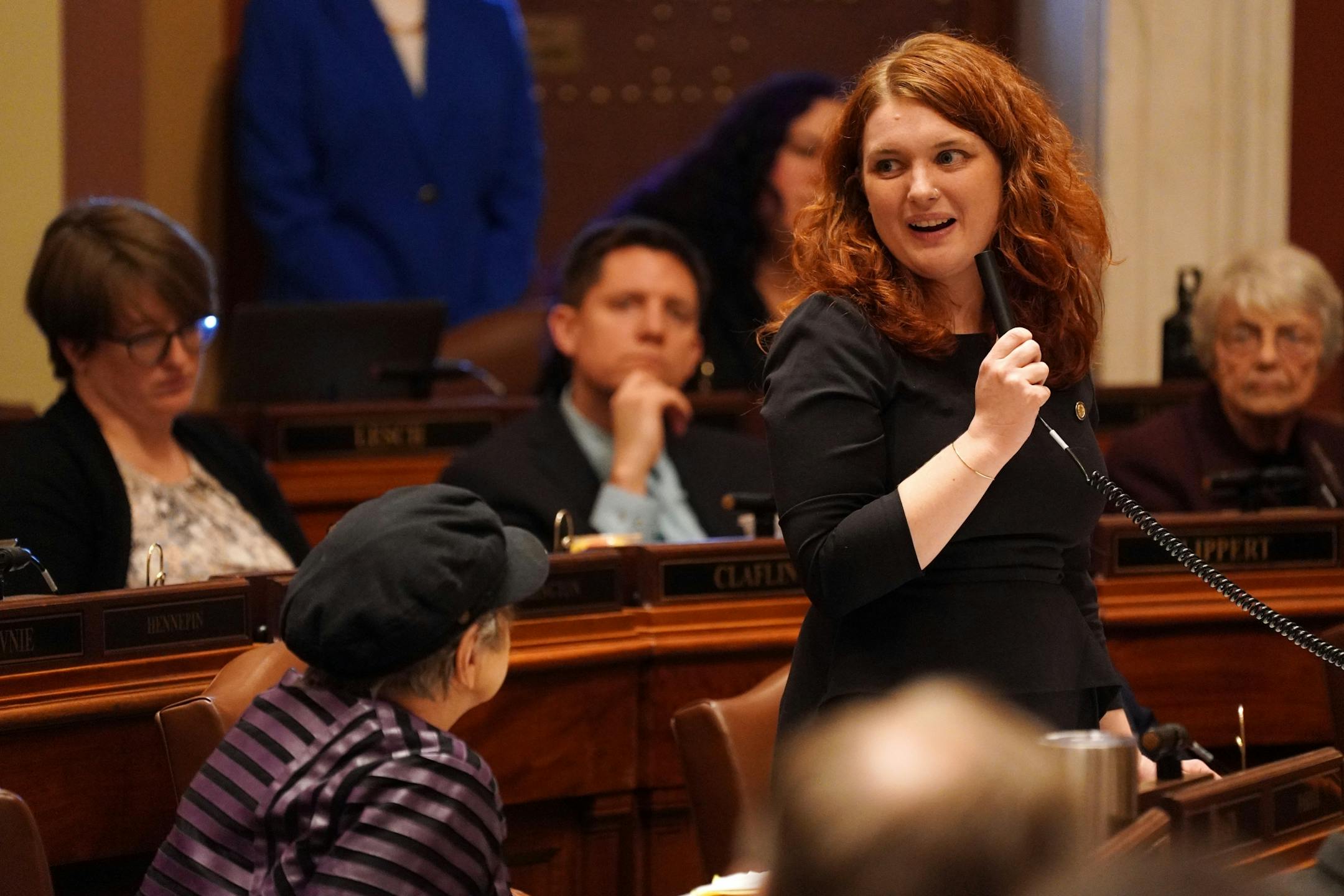 Rep. Sydney Jordan, DFL-Minneapolis, spoke fondly of the late Rep. Diane Loeffler, D-Minneapolis, as she and fellow representatives paid tribute to Loeffler after session had adjourned Tuesday.