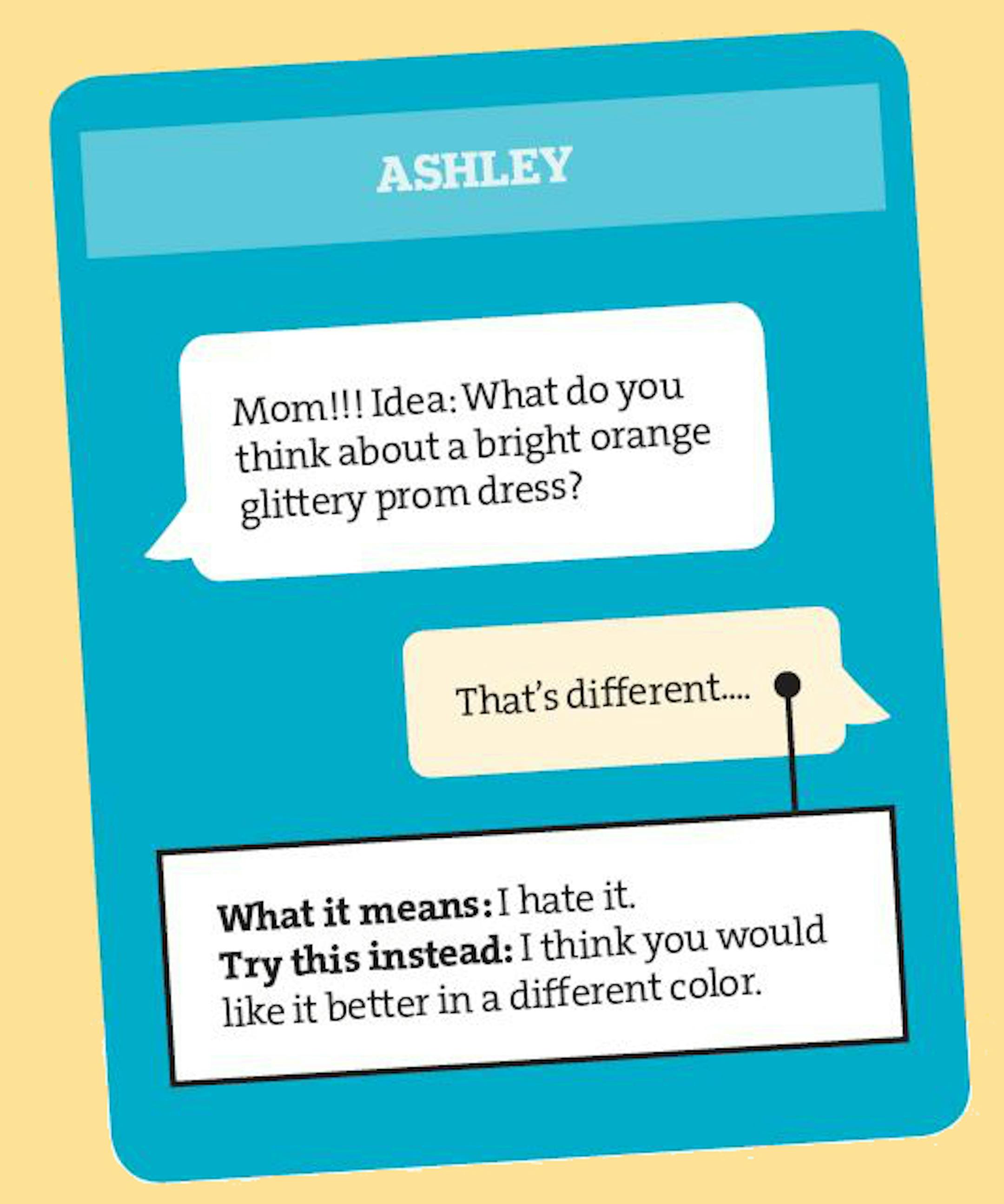 Translate your texts: Learn how to say what you mean more clearly in these common scenarios.