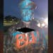 Police released a photo of an officer statue that was tagged with graffiti. The image was posted on Facebook and Twitter by police with a profanity ob