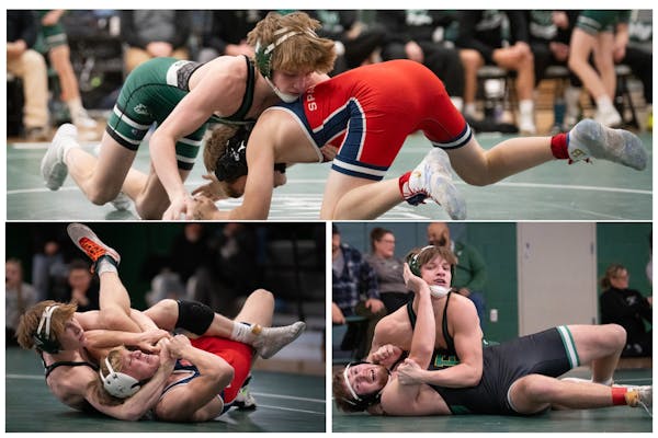 Mounds View's Swenson brothers run three deep, clockwise from top: Brett, Ethan and Brady.