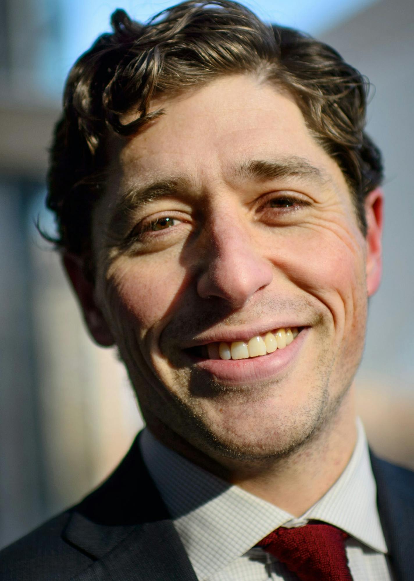 Minneapolis City Council Member Jacob Frey walked around his ward in downtown Minneapolis. ] GLEN STUBBE * gstubbe@startribune.com Thursday, February 5, 2015