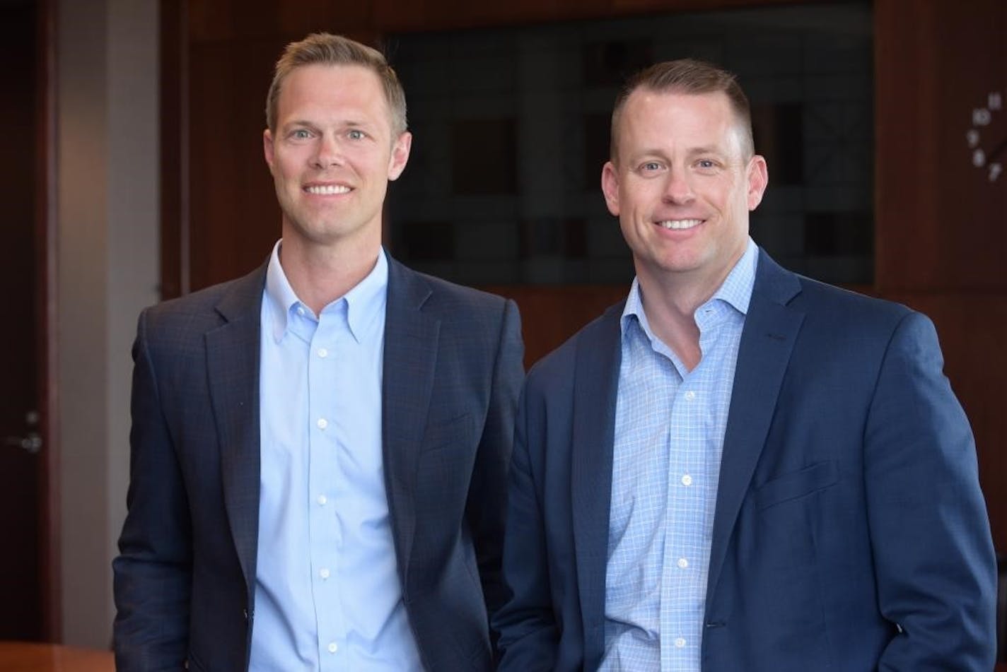 Andrew Cantwell, right, will be chief executive and managing partner of Carlson Private Capital Partners, the new investment firm of the Carlson family. Taylor Moore, left, will be a partner in the firm.