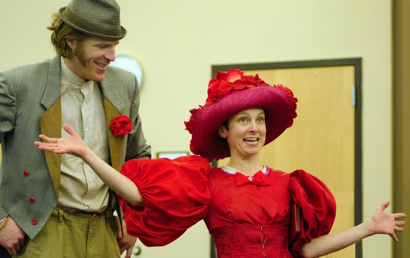 Tyson Forbes and Maggie Chestovich in "The Unsinkable Molly Brown"