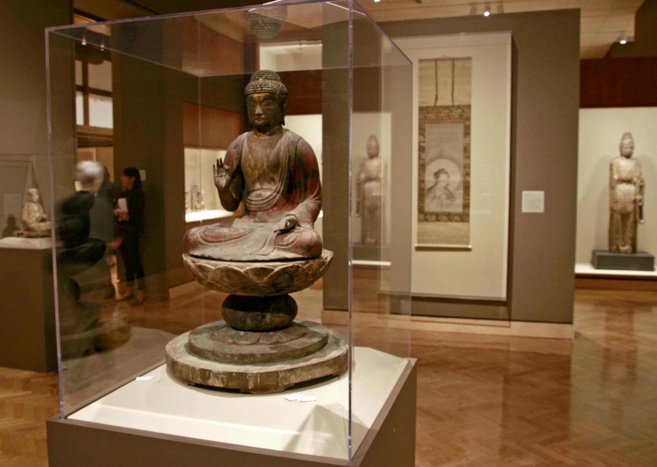 Burke's sculptures and paintings span more than 1,500 years.