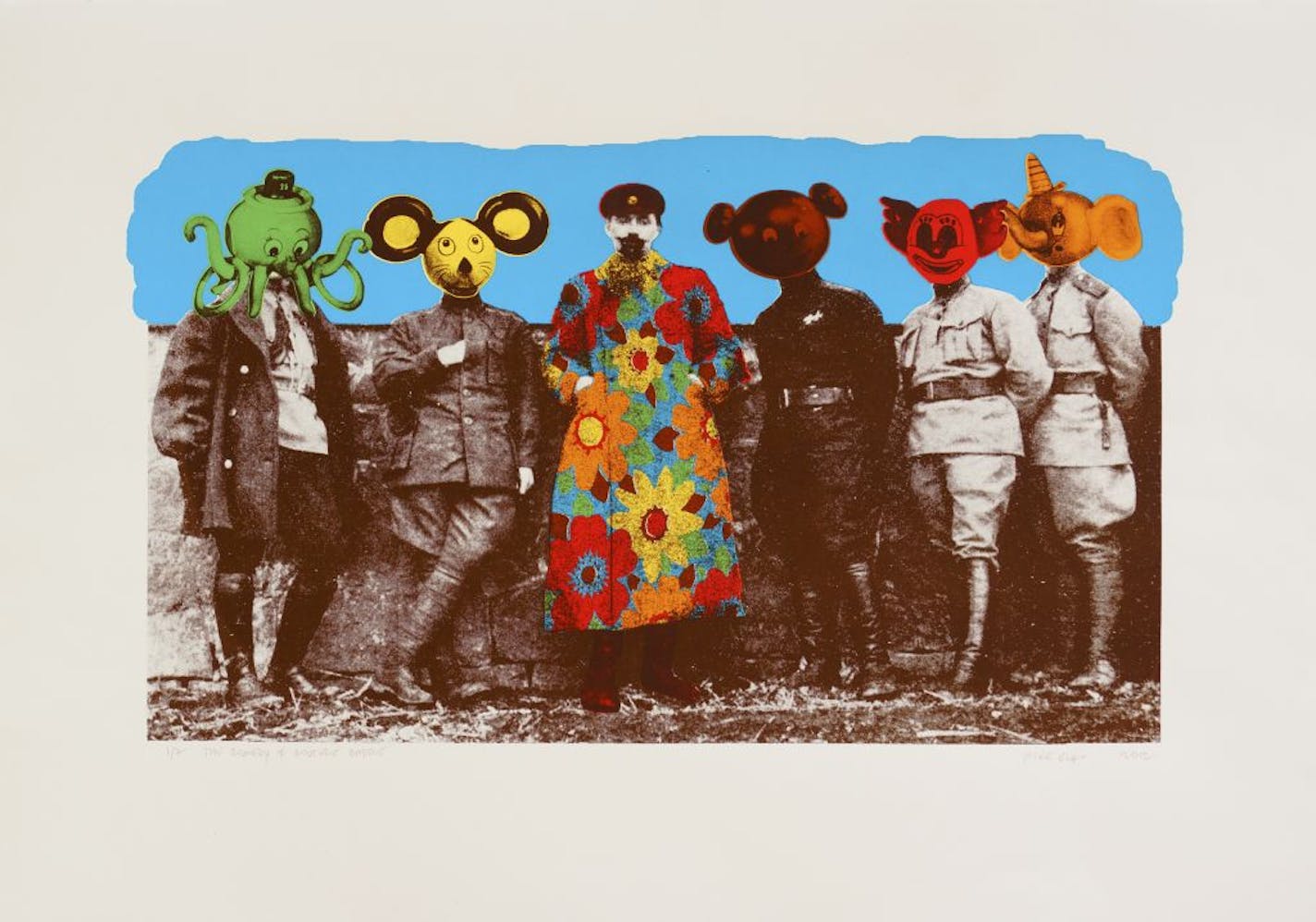 Mike Elko, 'The Comedy & Couture Cadre,' screenprint, 2012