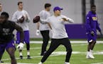 The Vikings offseason workouts were opened to the media for the first time this season. Vikings new quarterback Kirk Cousins got a head-start on the n