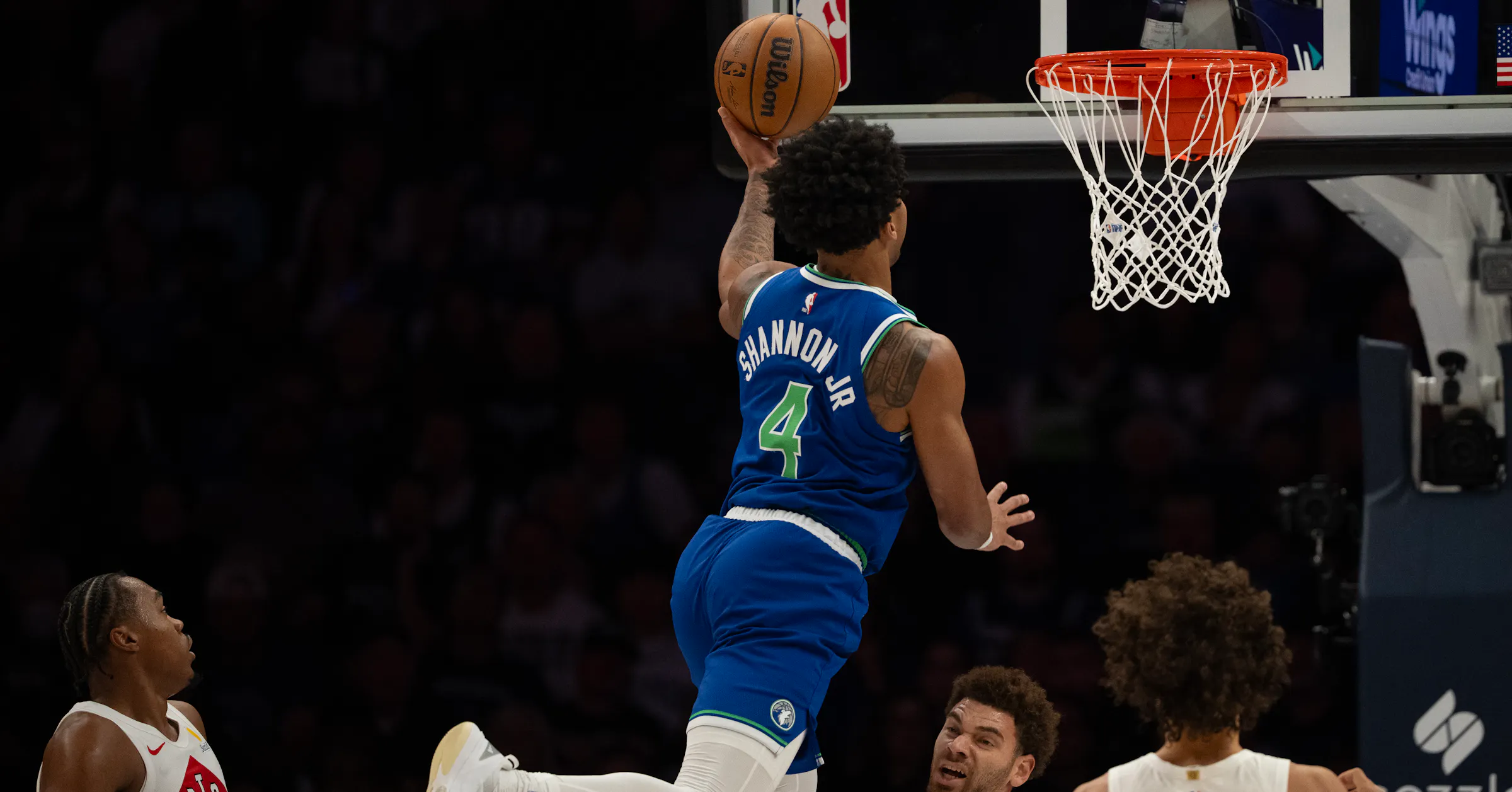 Min Wolves Logo Minnesota Timberwolves vs Raptors score today: Anthony Edwards stats
