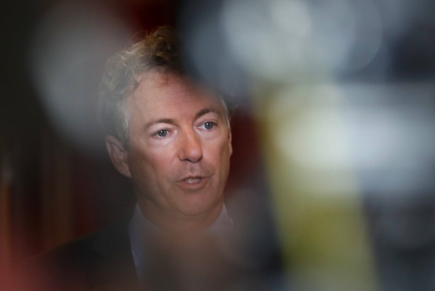 Sen. Rand Paul, R-Ky., speaks during a news conference on Capitol Hill in Washington, Monday, Sept. 25, 2017. Paul said he will not vote for the latest Republican health care bill. (AP Photo/Pablo Martinez Monsivais)