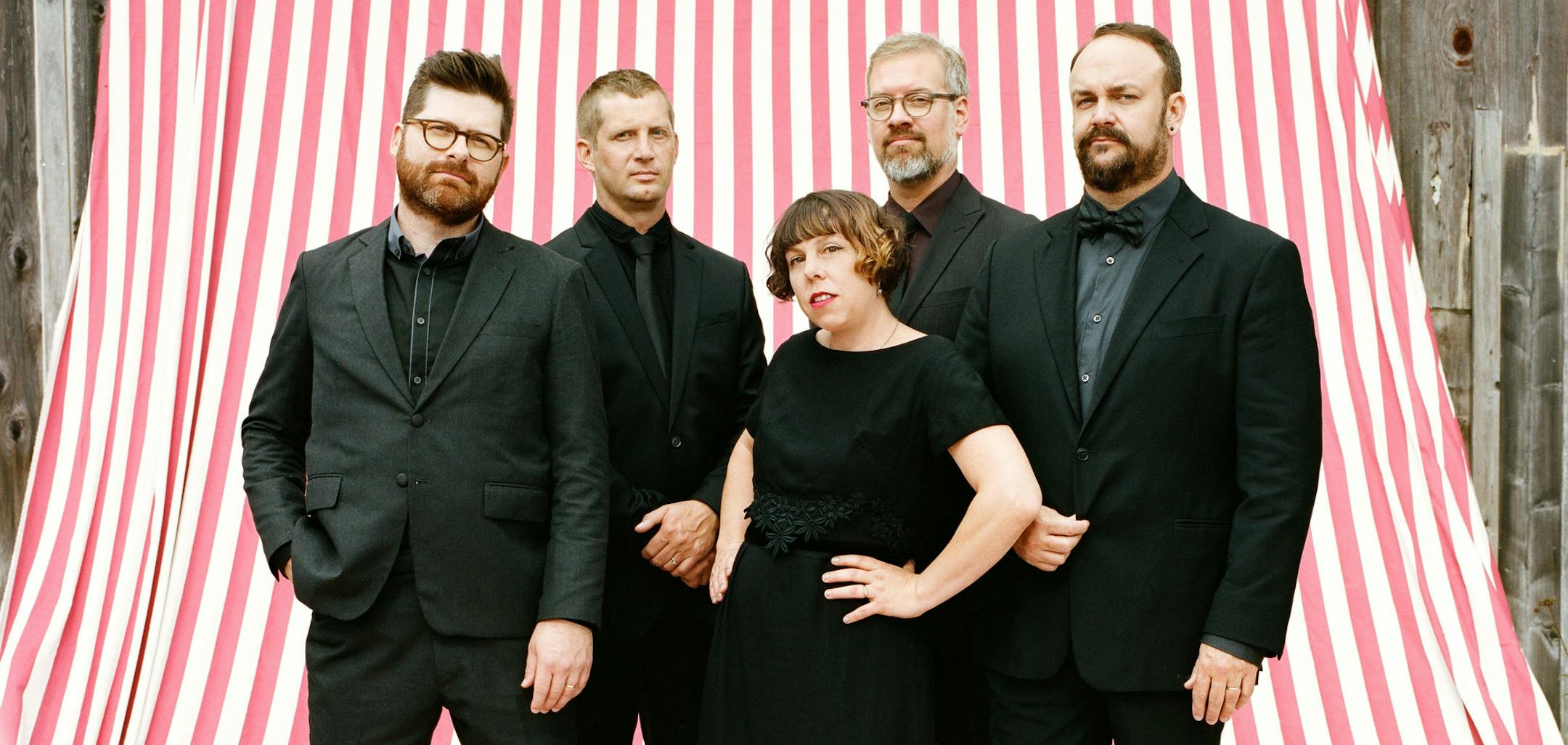 Press photo of The Decemberists, provided by Paradigm Agency