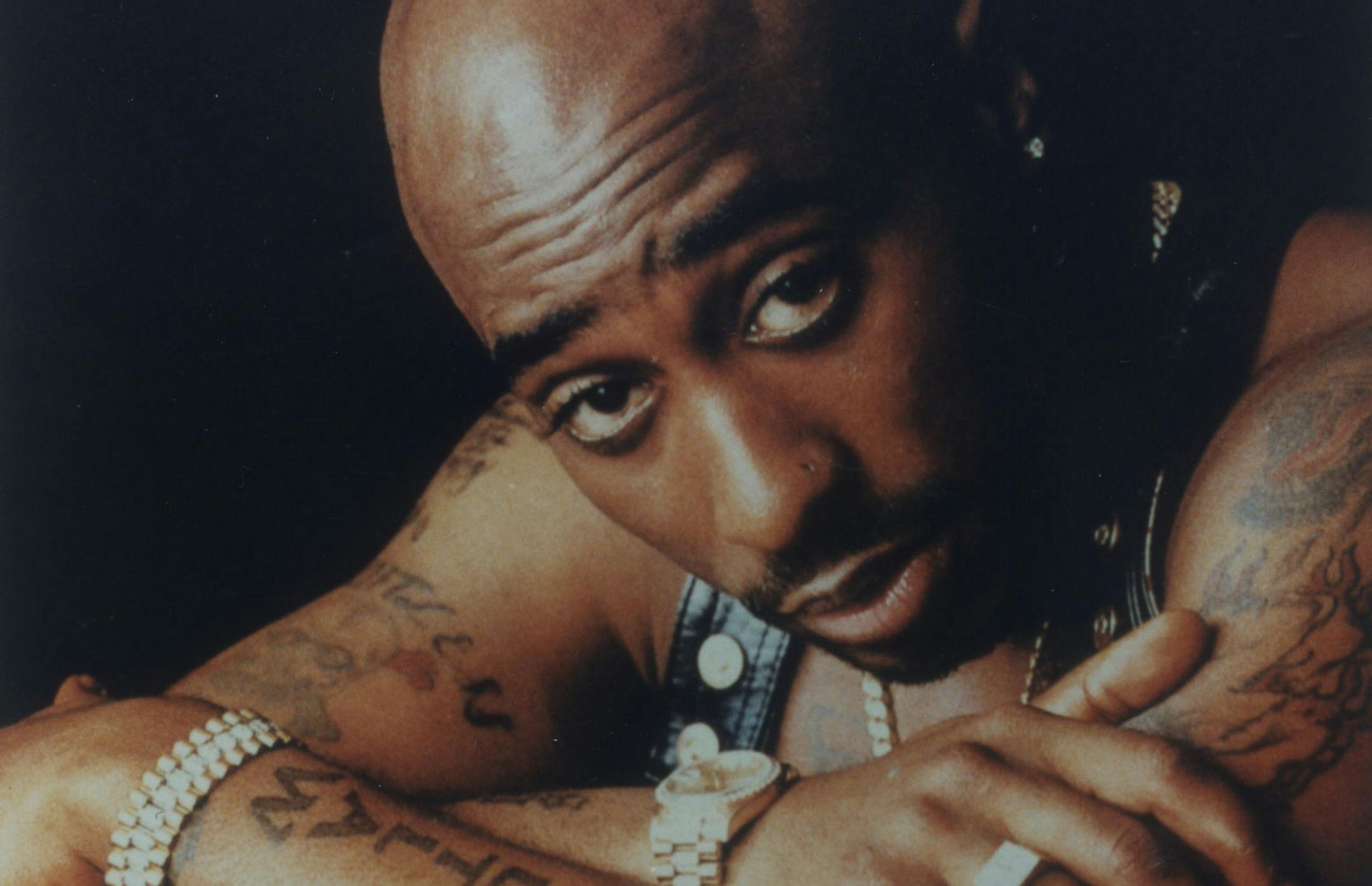Rap musician and singer Tupac Shakur.