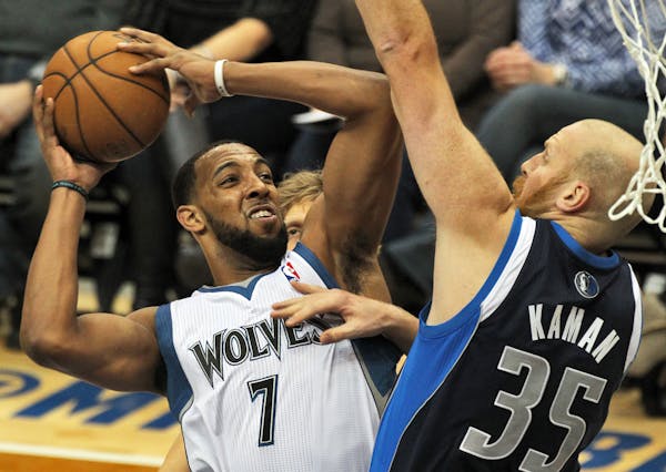 Derrick Williams had 18 points and nine rebounds for the Wolves in a 100-77 loss to Dallas on Sunday.