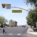 Pedestrian hybrid beacon traffic light Photo: Arizona Department of Transportation