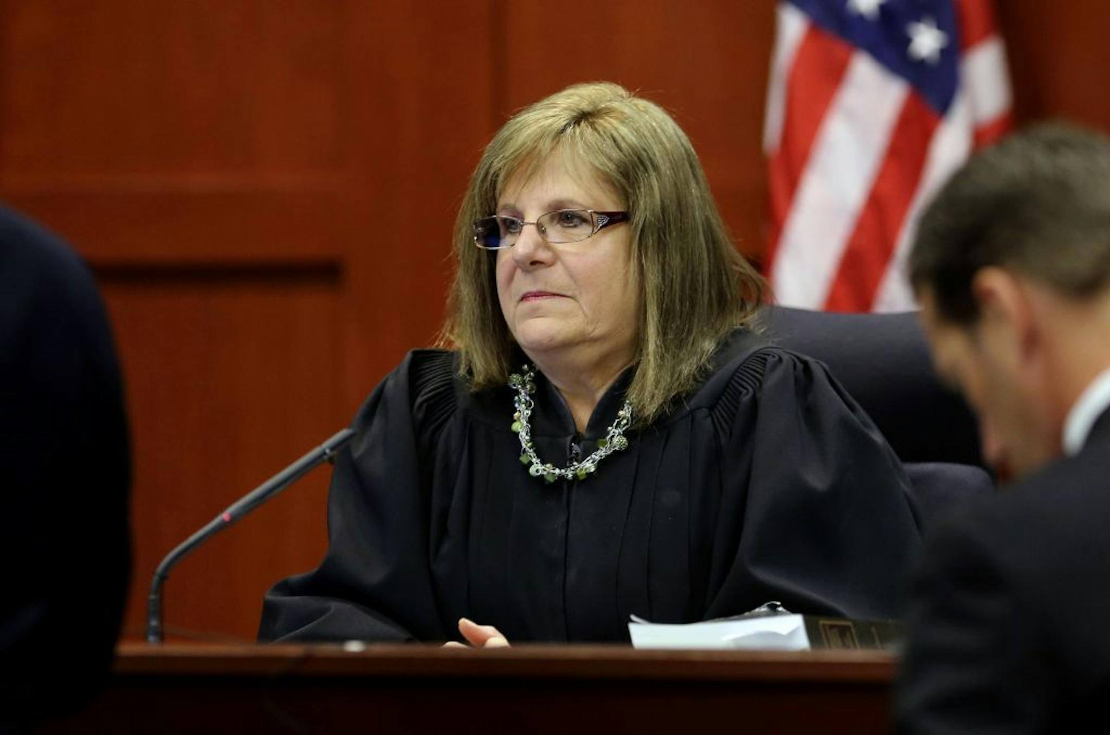Judge Debra Nelson issues a ruling in the trial of George Zimmerman in Seminole circuit court, in Sanford, Florida, Wednesday, July 10, 2013.