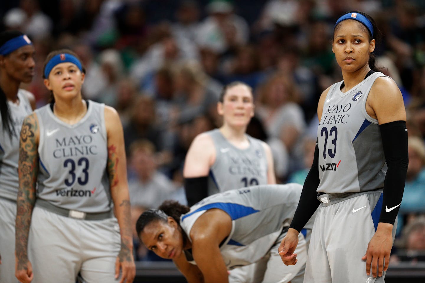 Maya Moore won be playing with Lynx teammates this season. She announced Tuesday her intent to focus more on faith and sit out the WNBA season.