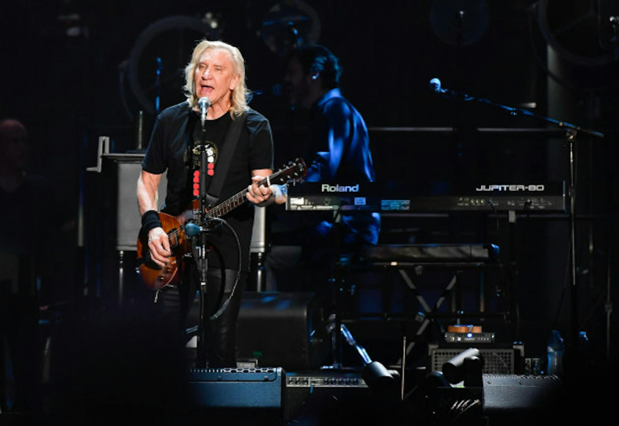 The Eagles' Joe Walsh at Target Field/ Star Tribune photo by Aaron Lavinksy