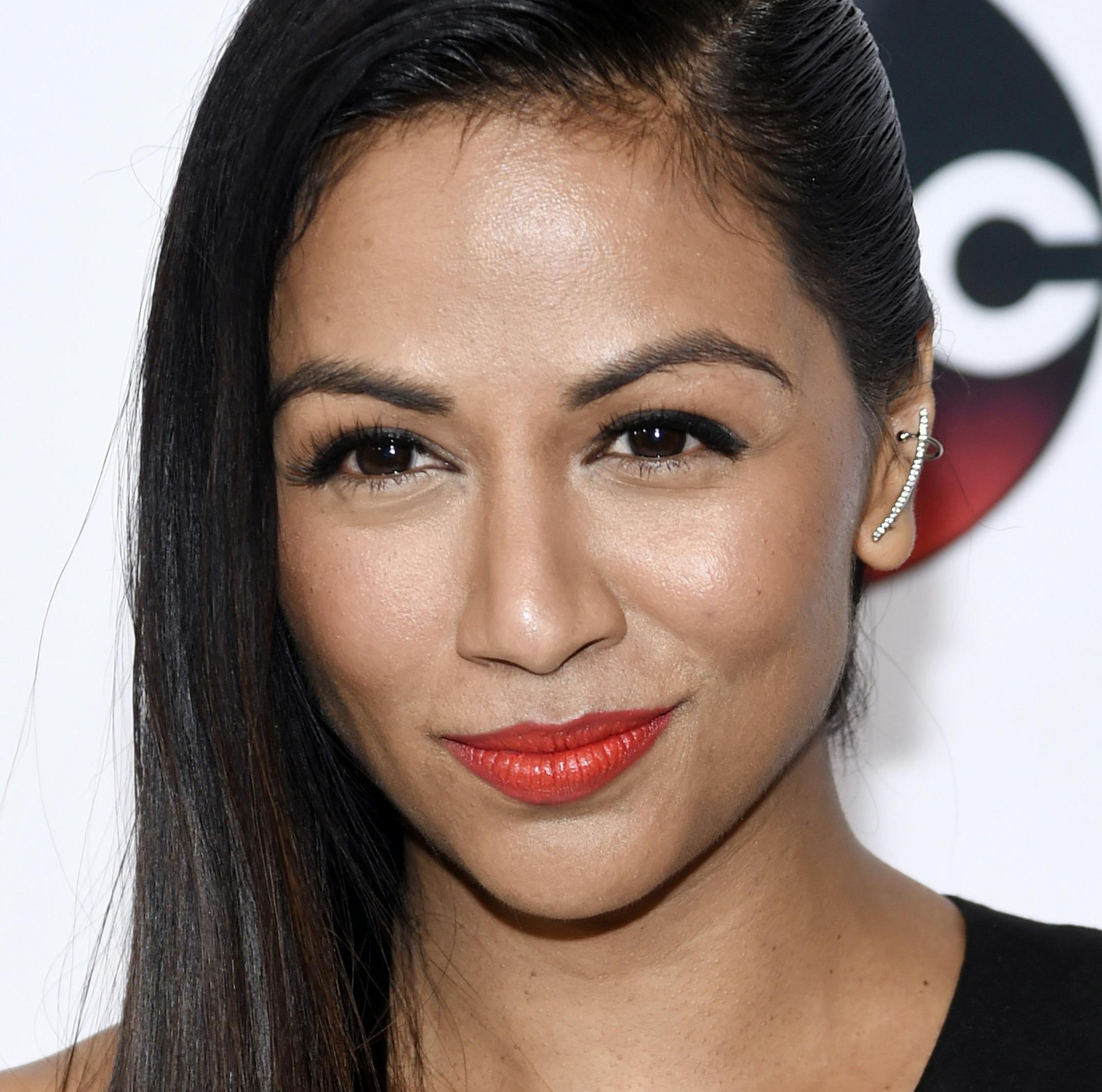 Karen David poses at the Disney ABC Television Group party during the 2015 Television Critics Association Summer Press Tour at the Beverly Hilton on Tuesday, Aug. 4, 2015, in Beverly Hills, Calif. (Photo by Chris Pizzello/Invision/AP) ORG XMIT: CACP101