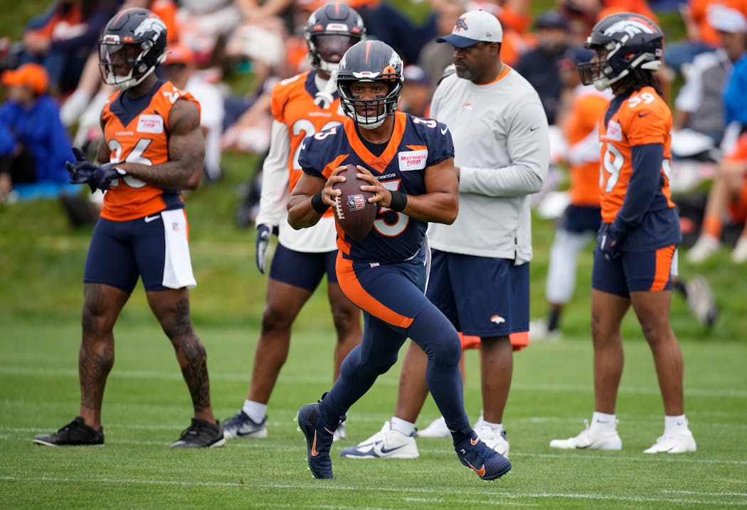 Denver sent two first-rounders, two second-rounders, a fifth-rounder and three players to Seattle for quarterback Russell Wilson.