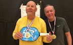 Randy Hall and his pickleball partner Kim kuester have won numerous titles in the Minnesota Senior Games. Provided photo