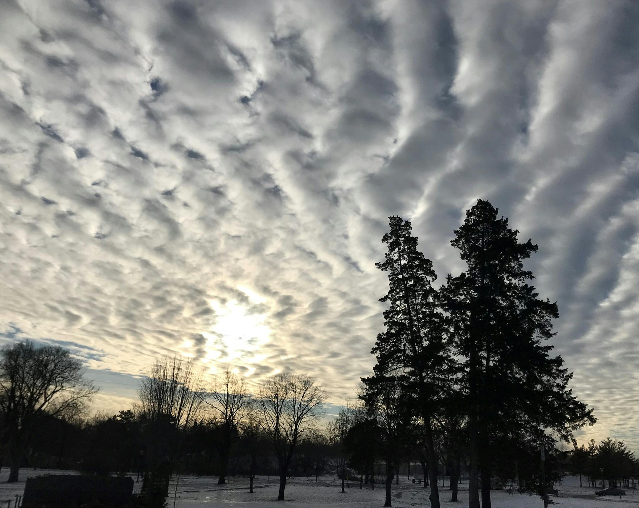 Kathryn Koutsky spent New Year's Day at Minnehaha Falls, and the skies helped her usher in the new year.