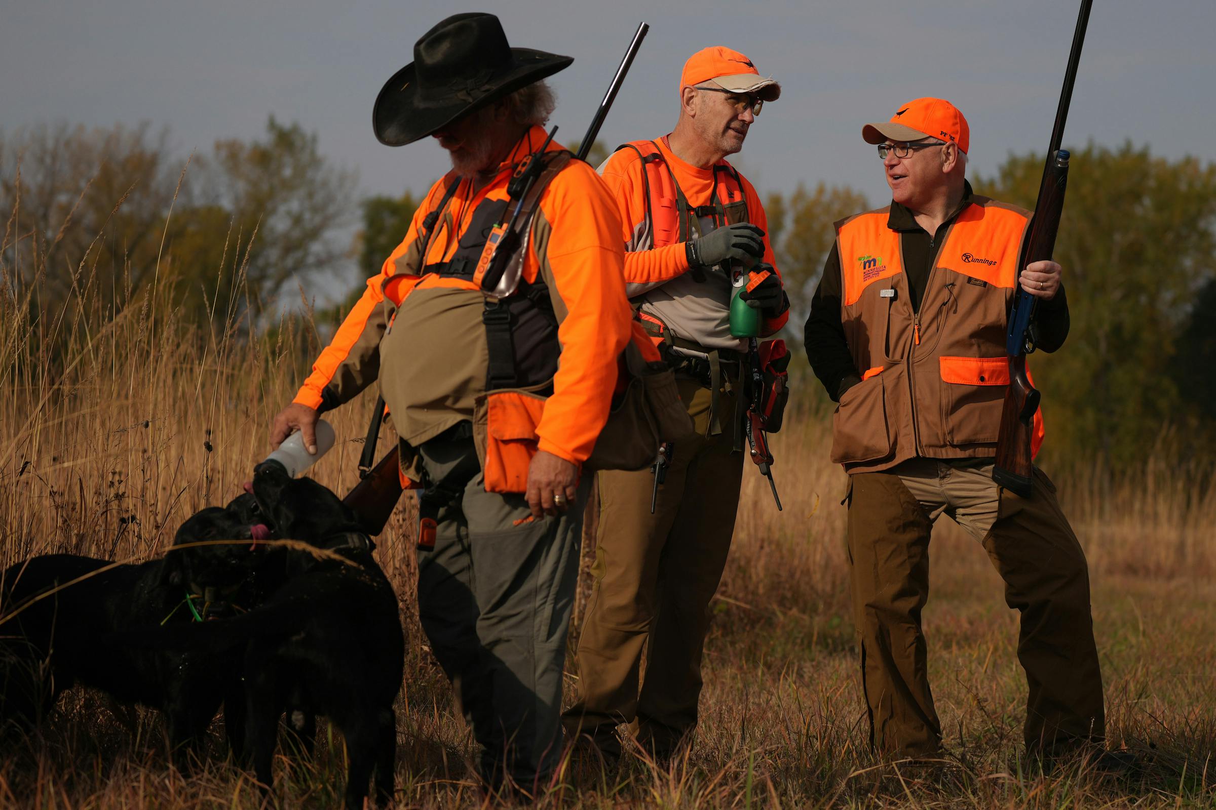 Walz takes a break from the campaign trail to hunt in Minnesota’s pheasant opener