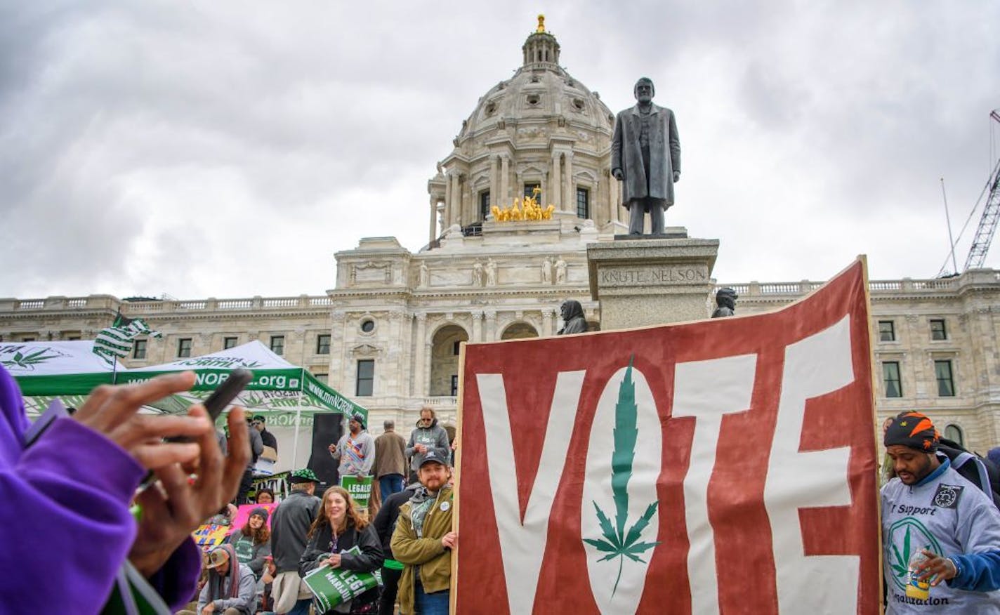 The Minnesota chapter of NORML � the National Organization for the Reform of Marijuana Laws � hosted a six-hour "Cannabis Rise 420 Rally" at the State Capitol.