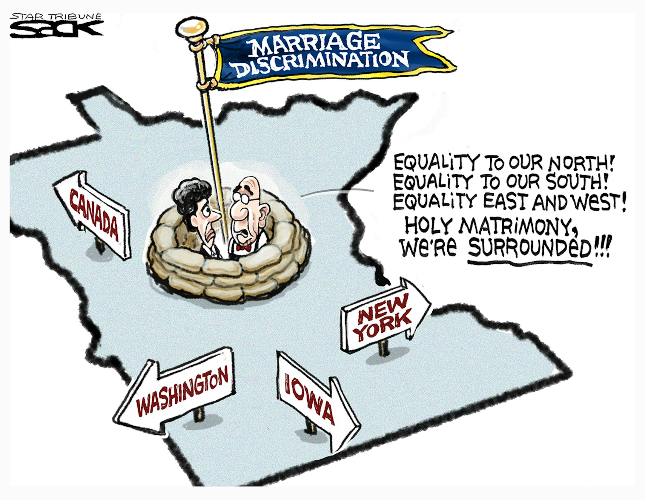 Steve Sack editorial cartoon for March 10, 2013.