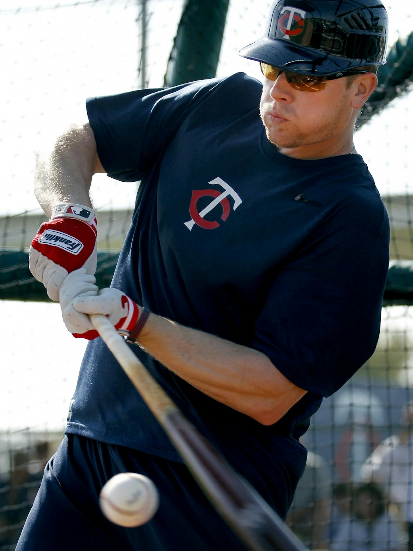 Twins first baseman Justin Morneau