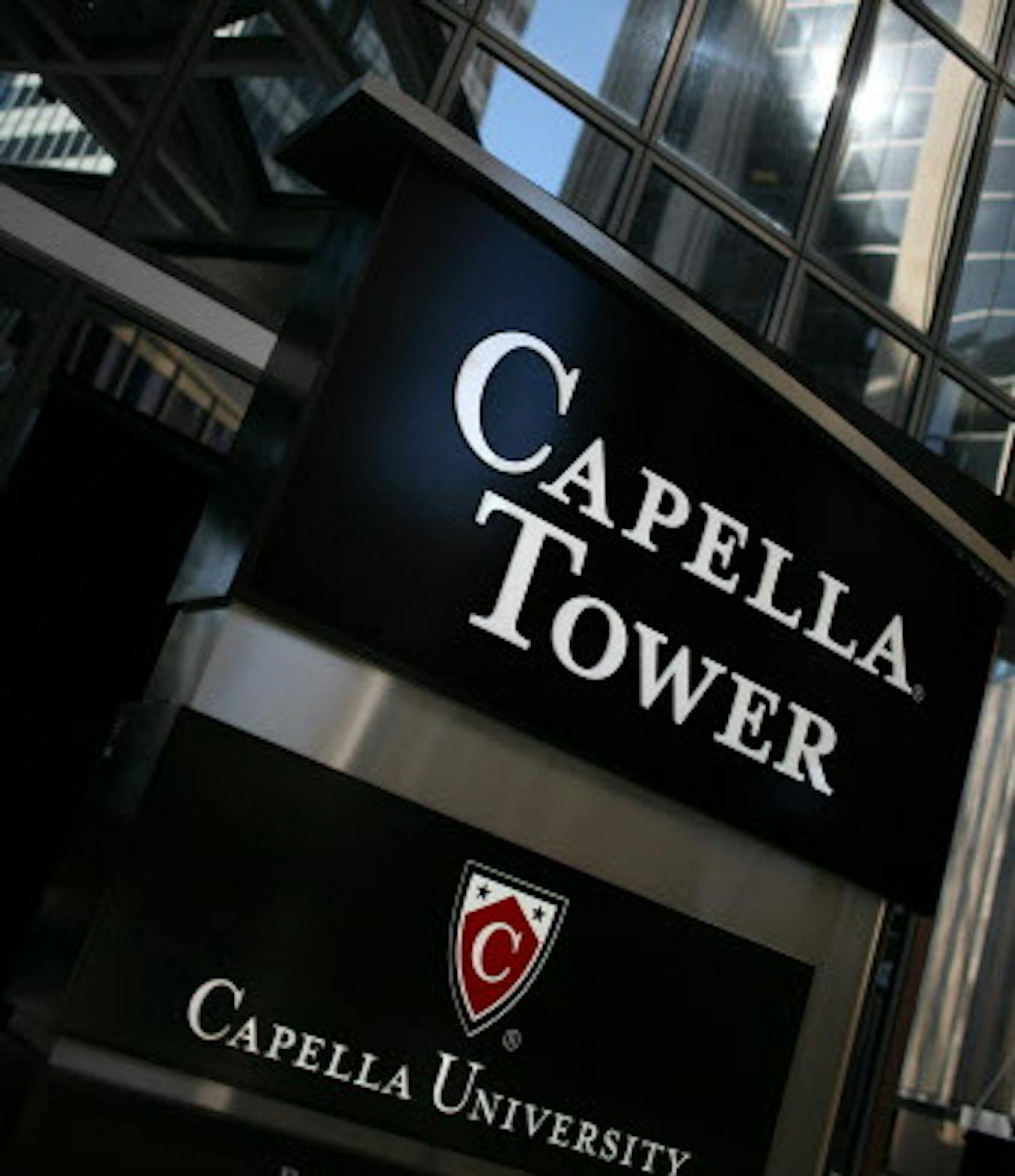 Capella Towers is located on the southeast corner of Second Av and 6th Street in Minneapolis. You can see the &#x201a;&#xc4;&#xfa;Capella Towers&#x201a;&#xc4;&#xf4;&#x201a;&#xc4;&#xf4; sign at street level as well as the Capella University logo. ] Photo David Denney &#x201a;&#xc4;&#xa2; ddenney@startribune.com STAR TRIBUNE 30June2011