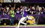 Stefon Diggs scored a 61-yard touchdown to beat New Orleans 29-24 in the NFC divisional round at TCF Bank Stadium in January.