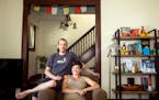 Robin Viele and her husband Nick Aspholm are photographed in their living room. ] NICOLE NERI • nicole.neri@startribune.com BACKGROUND INFORMATION: 