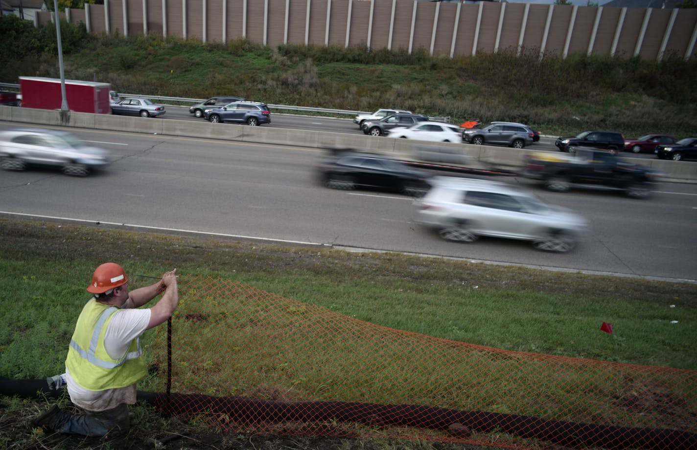 Bill Jerry, who has worked construction for 20 years creates an erosion barrier on a project near 28th and Interstate Highway 94 in Minneapolis. He says proper safety cone placement is key to safety when working around traffic.] The fatal chain-reaction crash on Interstate 94 this week brings the death toll for road construction workers in Minnesota well above average this year. Richard Tsong-Taatarii&#xef;Richard.Tsong-Taatarii@startribune.com