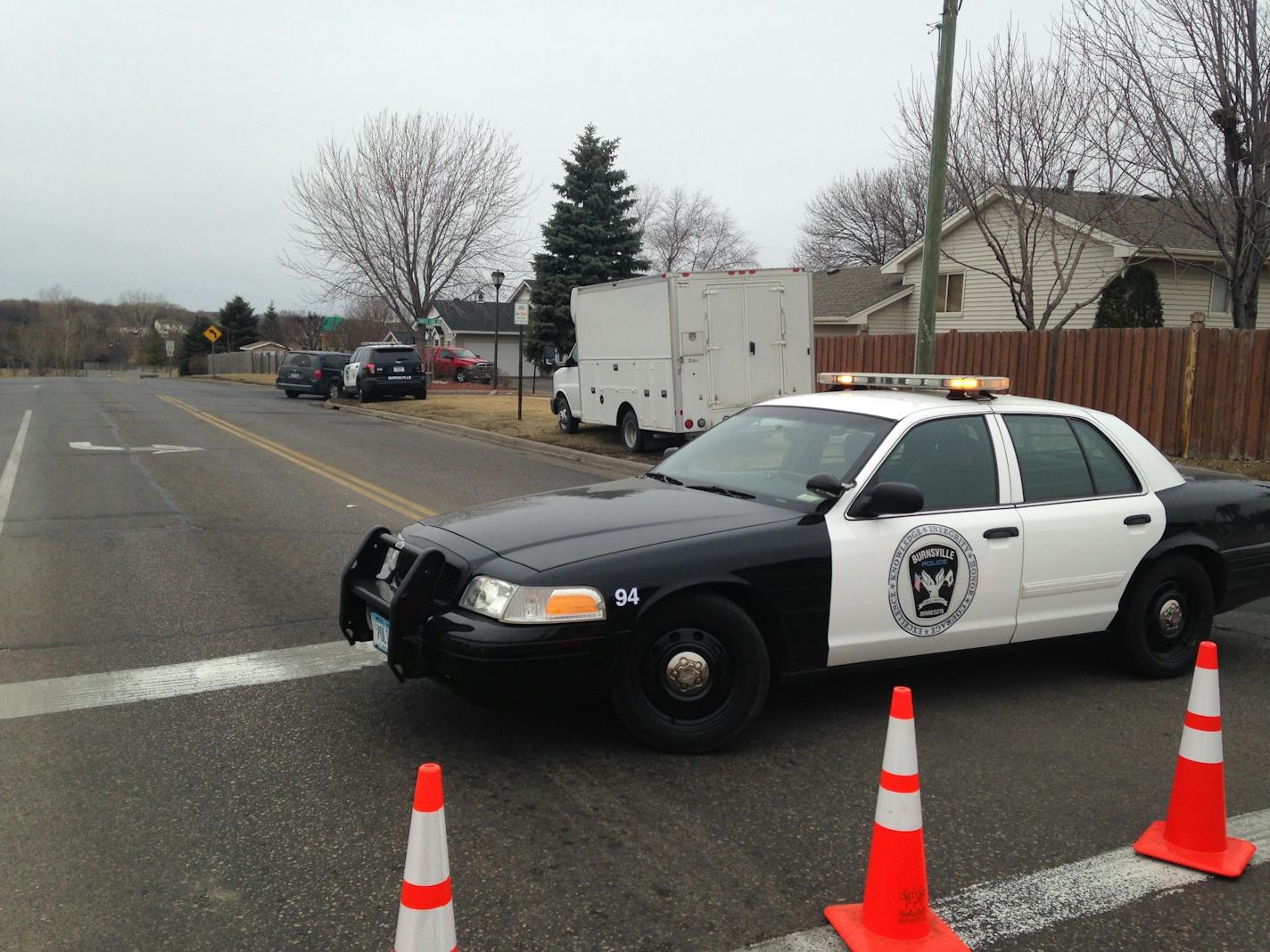 Burnsville police are on the scene of a standoff in the Sunset Lake neighborhood.