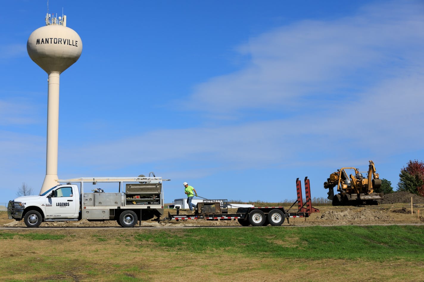 Utility and cement workers have been busy installing a new subdivision in Mantorville, Minn., the historic town set of Dodge County, as it stretches to accommodate growth spilling out of Rochester as it expands.