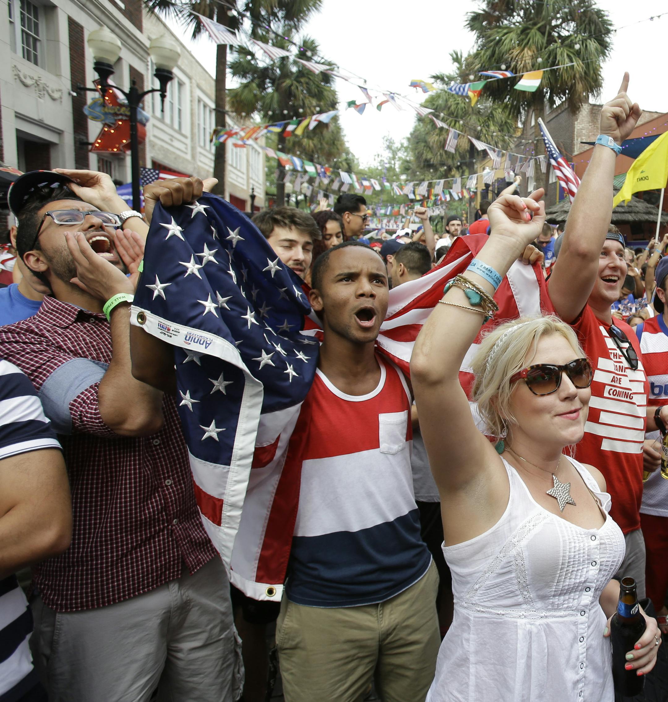 Fans in Orlando cheered for the United States during its 2-2 World Cup tie against Portugal on Sunday. This World Cup has become a spectator event for more and more people in the United States.