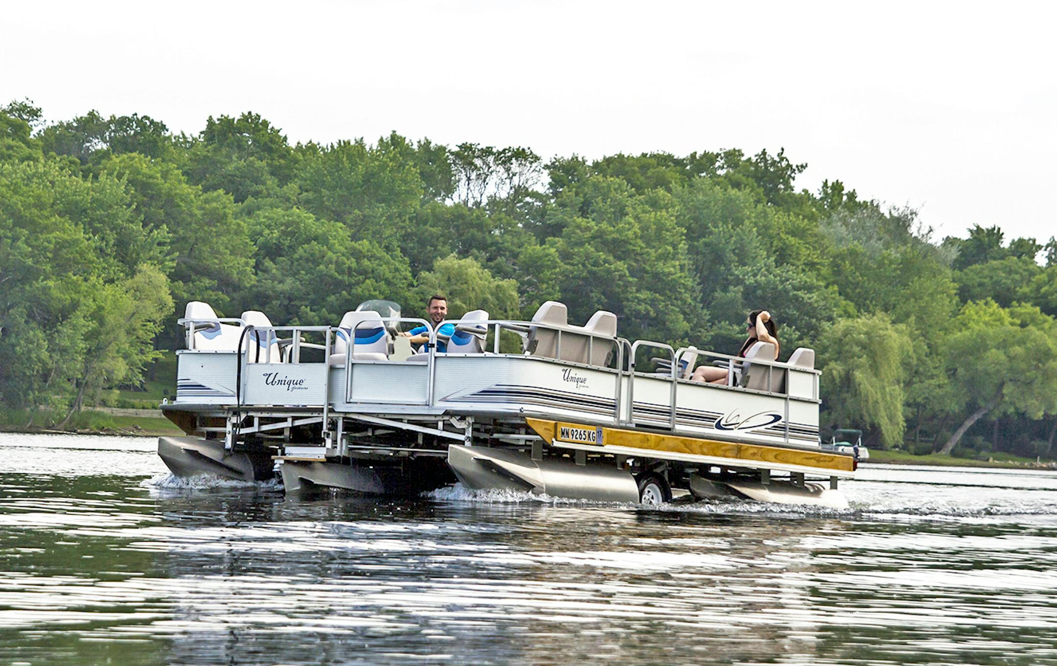 Jeremy Little of Oakdale promised his father, Mark Little, that he would someday go into production with their invention of a pontoon boat that trailers at the standard width of 8.5 feet, then unfolds on the water to 11.5 feet. Mark Little died of lung disease in 2014 and Jeremy will make good on his word starting at the Minneapolis Boat Show, Thursday through Sunday