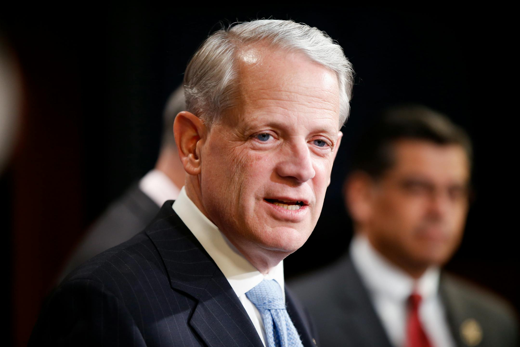 In this March 25, 2015 file photo, Rep. Steve Israel, D-N.Y., spoke during a news conference on Capitol Hill in Washington. Israel, a member of the House Democratic leadership in his eighth term in Congress, said Jan. 5, 2016, that he will retire at the end of this year.