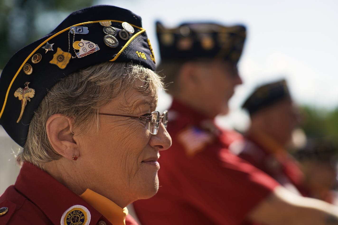 Gloria Burt, of the American Legion Post 118 of Wayzata, was part of opening ceremonies for new veterans housing.