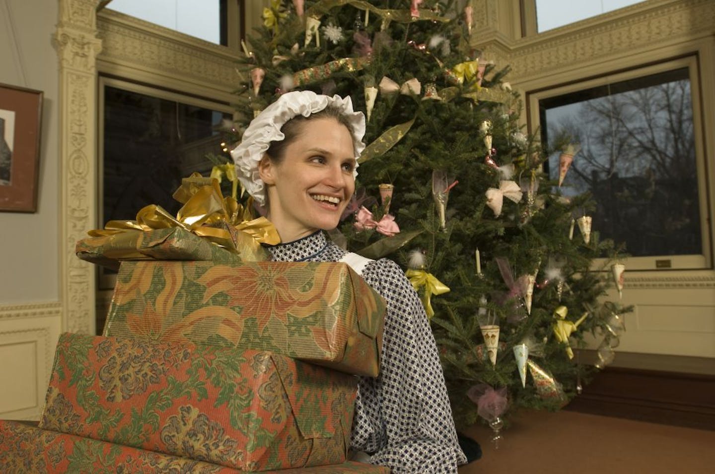 Actors portray servants in "Hill House Holidays" at the James J. Hill House.