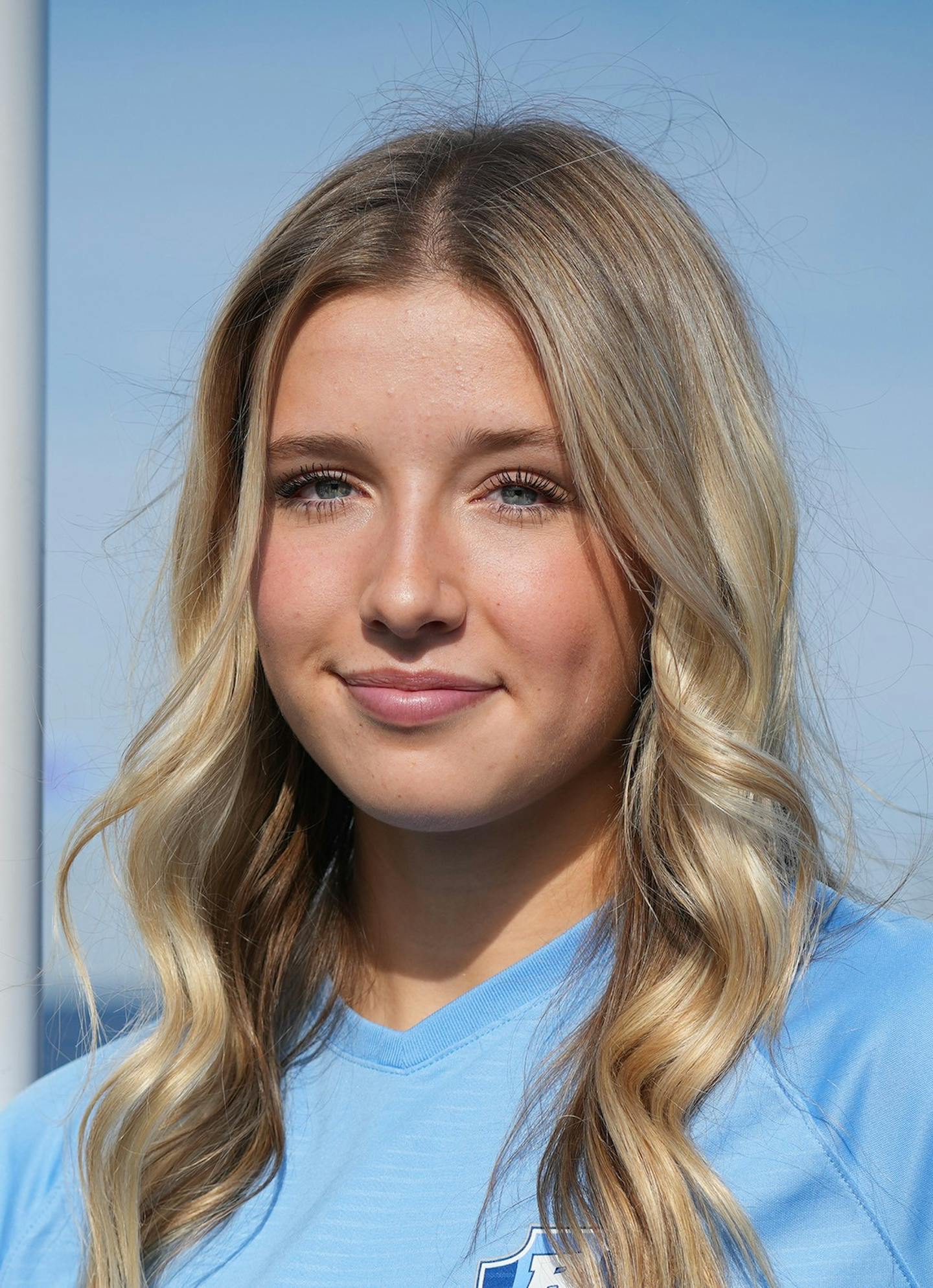 Kendall Stadden of Blaine is the Star Tribune girls' prep soccer player of the year. She was photographed at the Blaine High School stadium in Blaine, Minn., on Friday, Oct. 21, 2022. Metro Players of the Year in soccer. ] SHARI L. GROSS • shari.gross@startribune.com