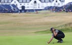 Erik Van Rooyen, of South Africa, during a practice round for the 147th British Open Golf championships in Carnoustie, Scotland, Tuesday, July 17, 201