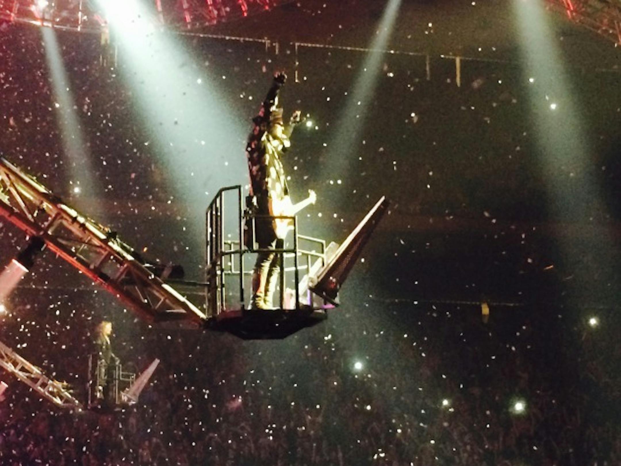 Nikki Sixx soars on "Kickstart My Heart"