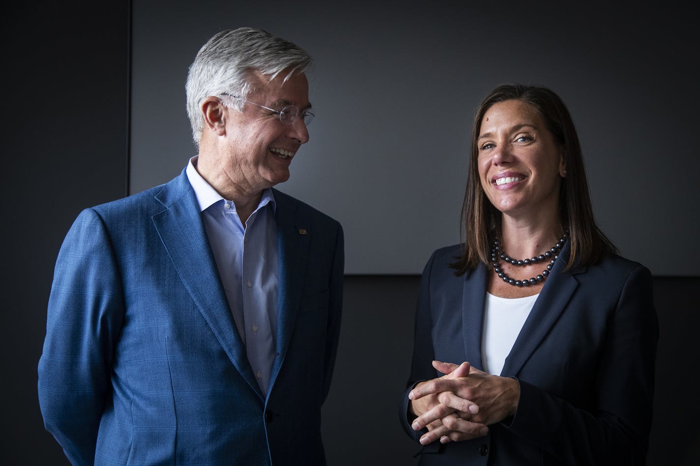 Hubert Joly's last task as Best Buy CEO was to speak at the company's webcast annual meeting. Corie Barry then takes the company's helm.