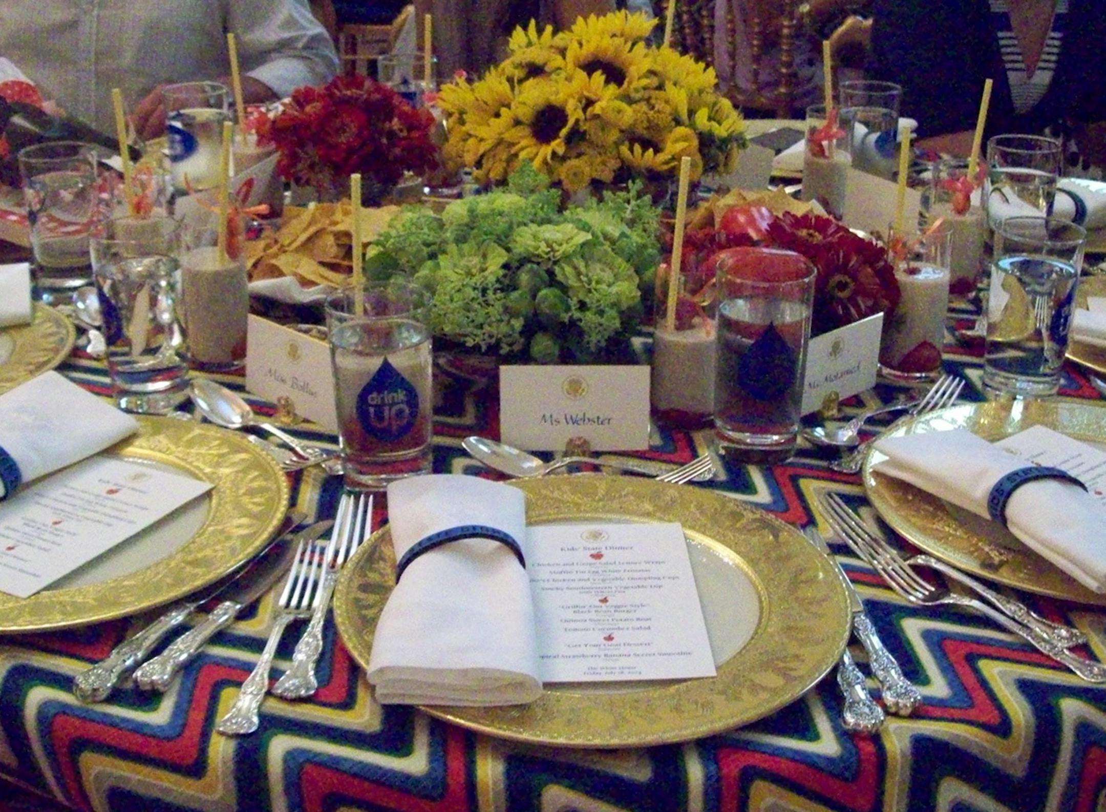 Provided photo Deborah Webster and Sophia Bollin attended the Kids State Dinner in Washington DC. Sophia's recipe forquinoa and black beans was a winner in the Healthy Lunchtime Challenge.