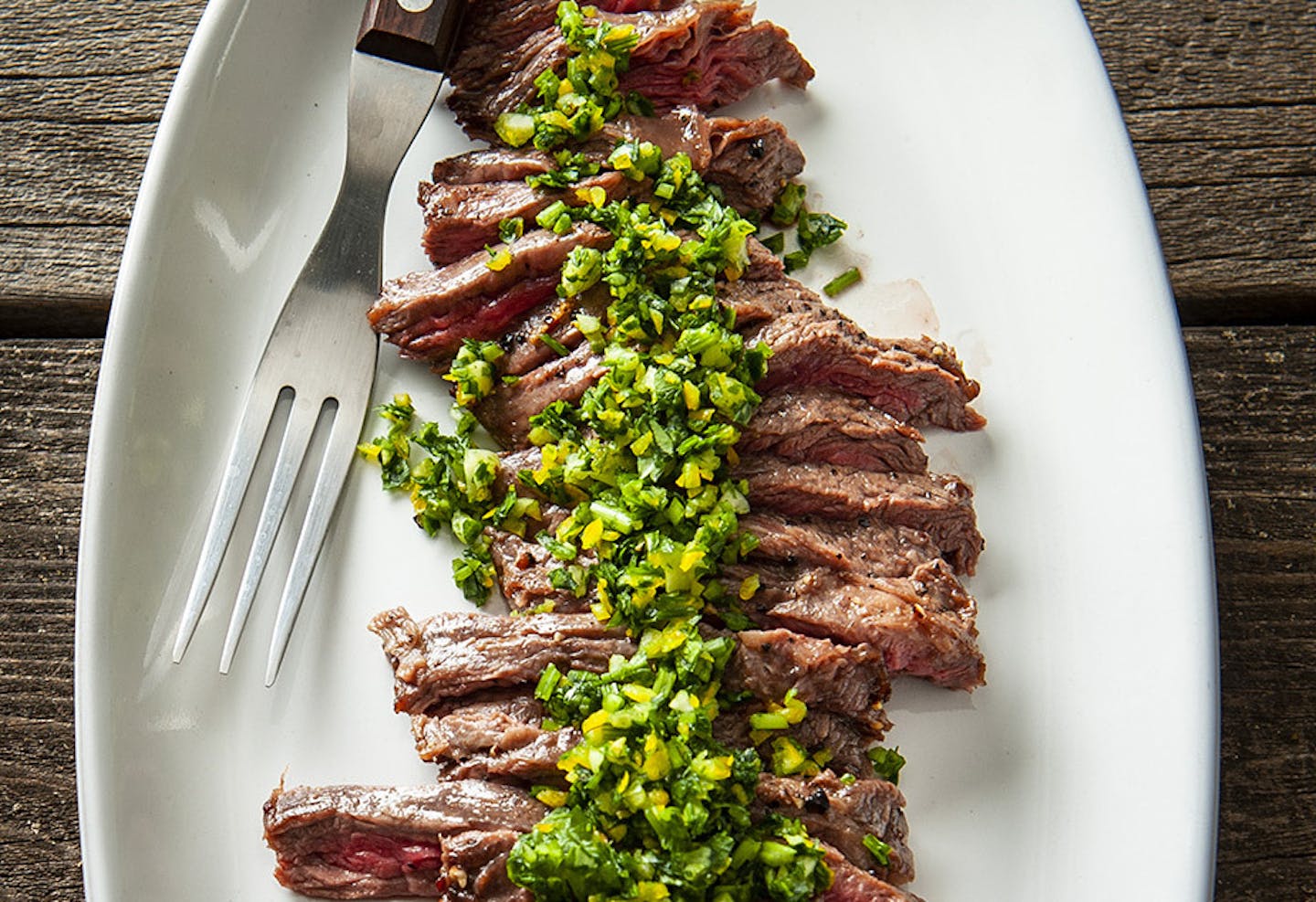 Recipe PanFried Skirt Steak