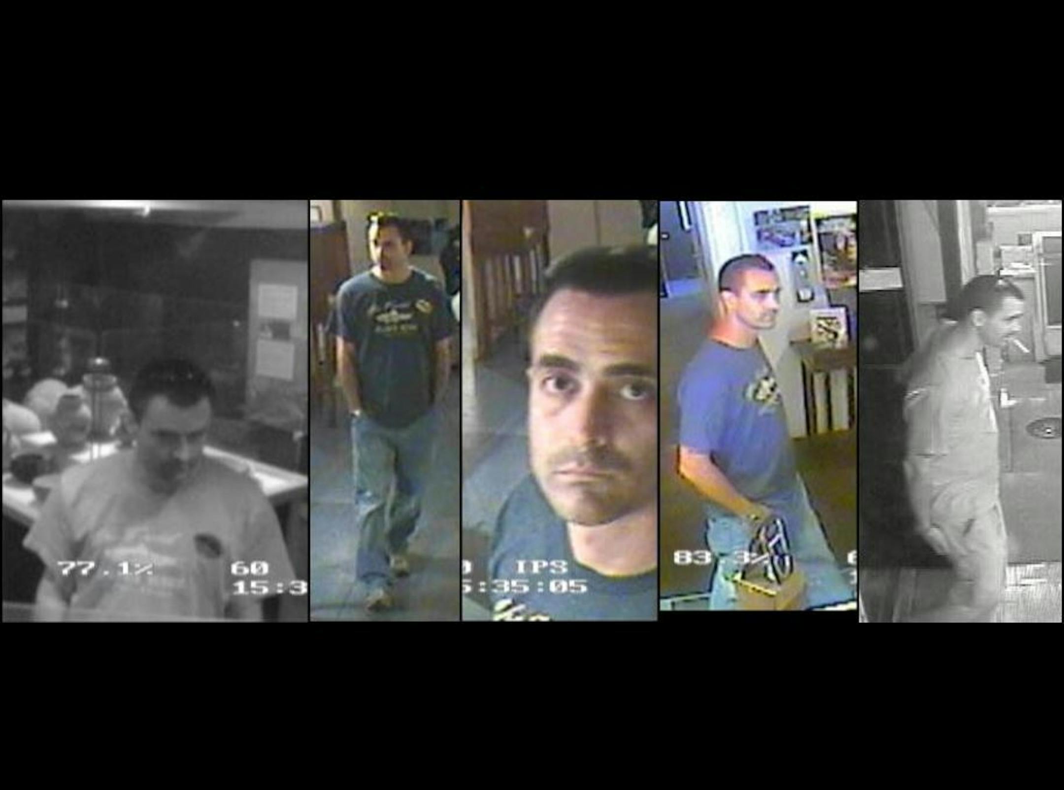 In March, the museum publicized these surveillance images on Facebook that purport to show Richard S. Johnson during the time of the theft.